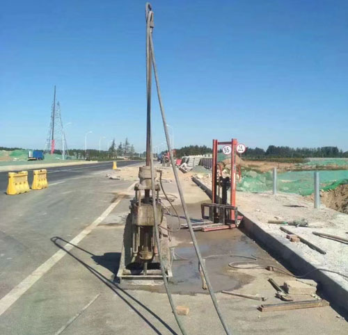 惠安公路高聚物注浆加固